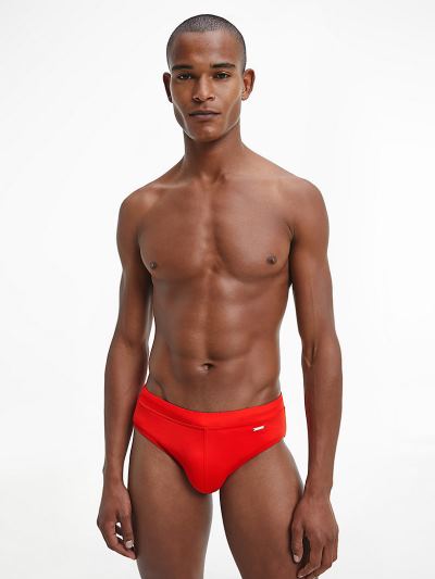 Calvin Klein Fürdőruha HU624525 | Calvin Klein Core Solids Férfi Úszónadrág Piros